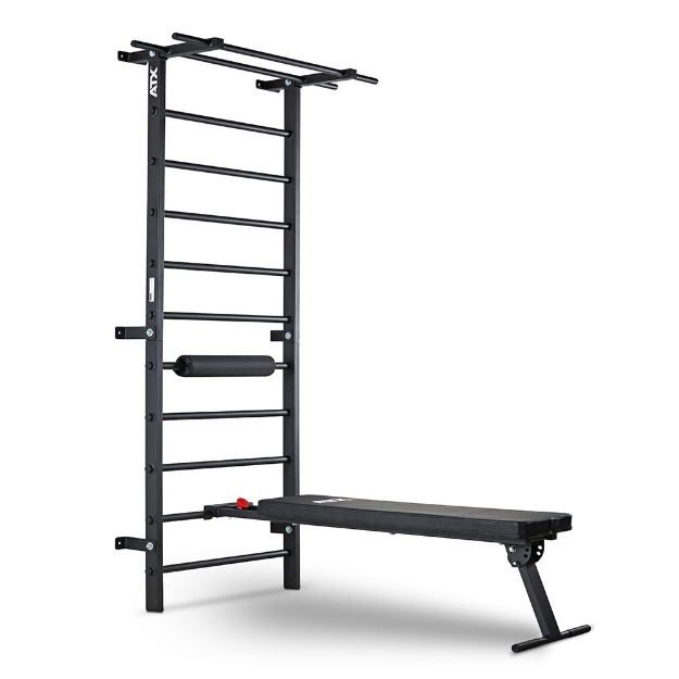 Poza cu ATX Wall Bar Gym cu bancă - Sprossenwand multifuncțională pentru exerciții acasă