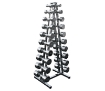 Poza cu Set gantere cromate 1-10 kg cu suport cromat inclus Megafitness Shop