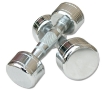 Poza cu Set gantere cromate 1-10 kg cu suport cromat inclus Megafitness Shop