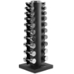 Poza cu Set de gantere cromate 1-10 kg cu suport ATX®