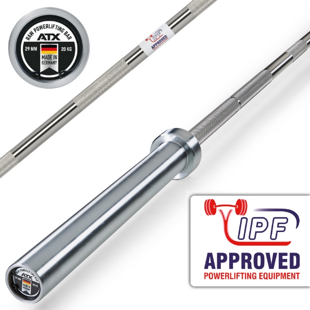 Poza cu ATX® - XTP® Bară de Powerlifting Raw - Tip 200 Manșon Standard - Fabricat în Germania