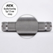 Poza cu ATX XTP Powerlifting Bar Typ 400-433 Bara Powerlifting cu Manșon Lung – Fabricată în Germania