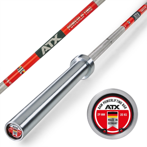 Poza cu ATX XTP Powerlifting Bar Typ 400 Sleeve Standard Fabricat in Germania