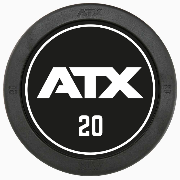 Poza cu Set gantere profesionale cauciucate ATX, 5 - 40 kg