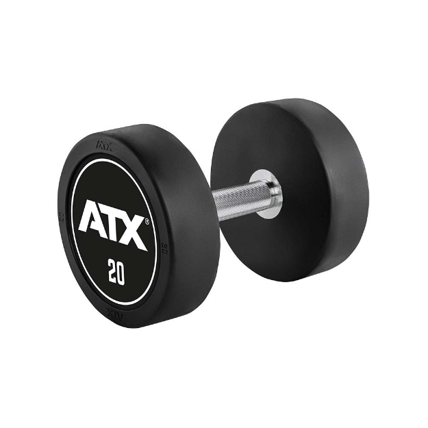 Poza cu Set gantere profesionale cauciucate ATX, 5 - 40 kg