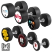 Poza cu Set gantere cauciucate PRO-Style ATX, personalizabil, 5 - 40 kg