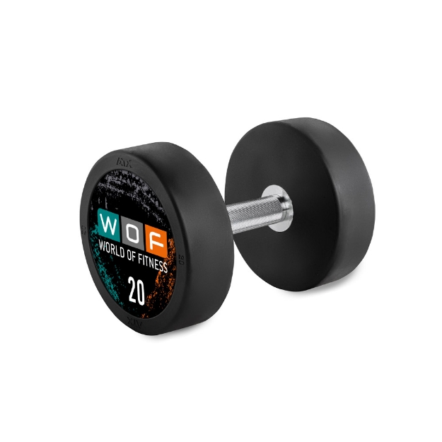 Poza cu Set gantere cauciucate PRO-Style ATX, personalizabil, 5 - 40 kg