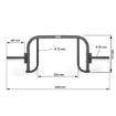 Poza cu ATX® Open Hex Bar Compact - 50 mm
