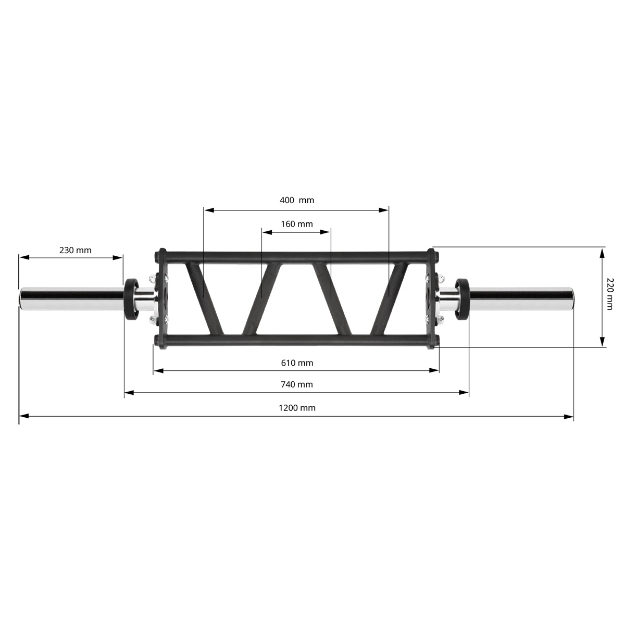 Poza cu ATX® Bara Scurta Multi Grip - 50 mm