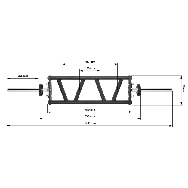 Poza cu ATX Short Multi Grip Bar - 30 mm