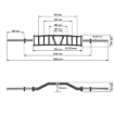 Poza cu ATX® Cambered Swiss Bar - 50 mm - 200 cm - 4 tipuri de prindere