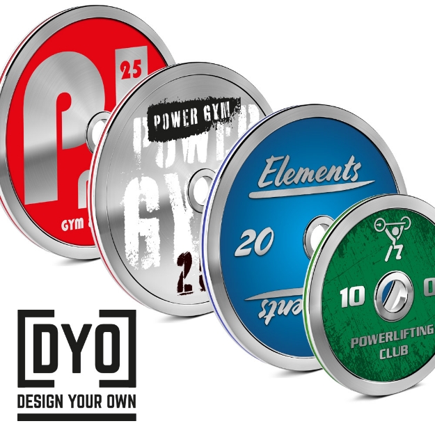 Poza cu Plăcuță calibrată din oțel DYO - Creează-ți propriul design - 25 kg