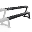 Poza cu Extensie - Suport de gantere 144 cm negru cu jgheaburi semicirculare