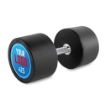 Poza cu Gantera din Cauciuc 47.5 kg cu Logo Client – ATX
