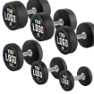 Poza cu Gantera din Cauciuc - Logo Client - 55 kg