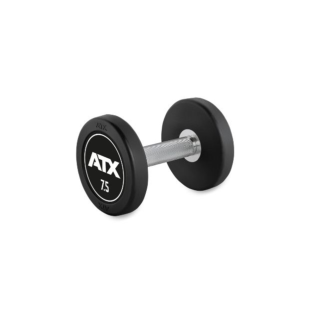 Poza cu Gantera din cauciuc ATX Logo 7.5 kg