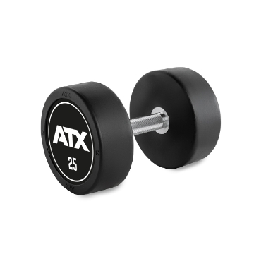 Poza cu Gantera cauciucata ATX Logo 25.0 kg
