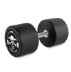 Poza cu Gantera din cauciuc 55 kg cu logo Barbell Club - ATX