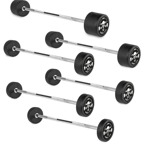 Poza cu Bară Dreaptă Cauciucată - Barbell Club Logo - 35.0 kg