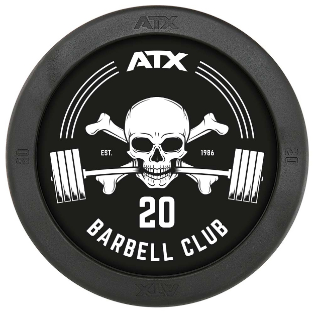 Poza cu Bară Dreaptă Cauciucată - Barbell Club Logo - 35.0 kg