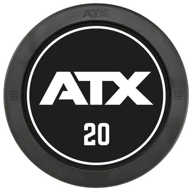 Poza cu Bară EZ cu Acoperire din Cauciuc ATX Logo 15 kg