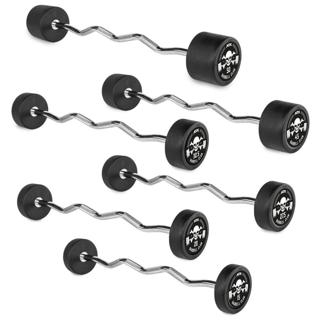 Poza cu Bară EZ din Cauciuc ATX Barbell Club 40 kg