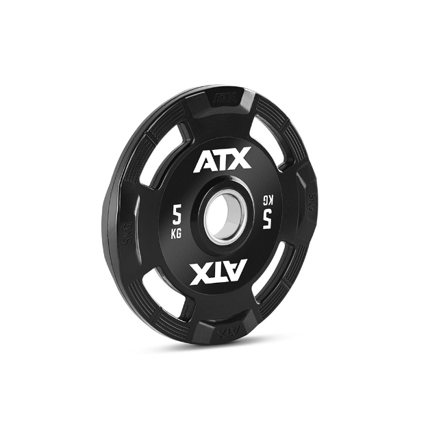 Poza cu Hantelscheiben Gummi-Gripper 50 mm ATX Logo 5 kg