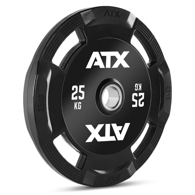 Poza cu Hantelscheiben Gummi-Gripper 50 mm ATX Logo 25 kg