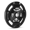 Poza cu Disc Greutate Guma cu Prinderi - 50 mm - Barbell Club Logo - 20 kg