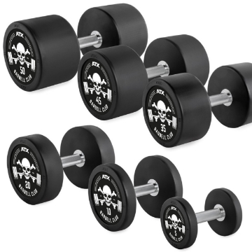 Poza cu Set de gantere PRO-Style din cauciuc - Barbell Club 5 - 30 kg