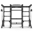 Poza cu ATX Cable Cross Rack cu 2 x 90 kg greutăți și multiple accesorii - Rack profesional pentru sală