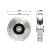 Poza cu Poulie de aluminiu / roată de direcționare ø 75 mm