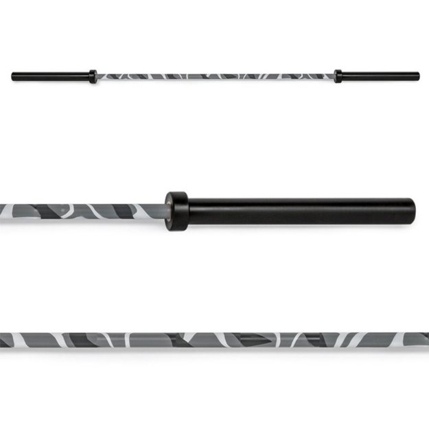 Poza cu Bară olimpică  Camouflage 20KG OK5002 – rezistență premium pentru antrenamente intense