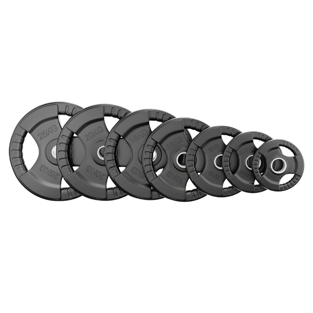 Poza cu Discuri olimpice cauciucate cu inel din otel 1.25-25 kg, TheWay Fitness